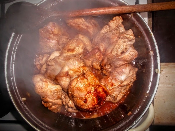 Morčacie stehná na slaninovo-cibuľovom základe (fotorecept) - obrázok 3