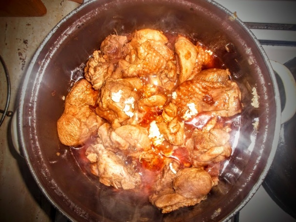 Morčacie stehná na slaninovo-cibuľovom základe (fotorecept) - obrázok 4