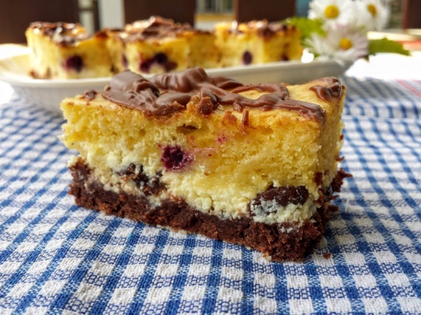 Tvarohovo-ríbezľový koláč s dvojakým cestom (fotorecept) - obrázok 8