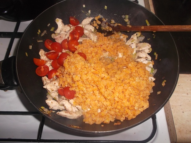 Kuracie prsia so špenátom a s červenou šošovicou (fotorecept) - obrázok 4