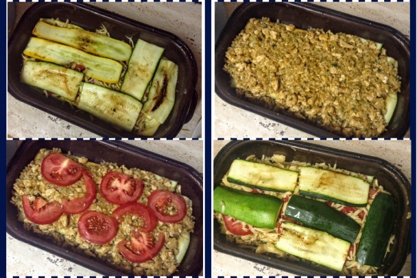 Zapečené cukety s kuracím mäsom, ryžou a paradajkami (fotorecept) - obrázok 7