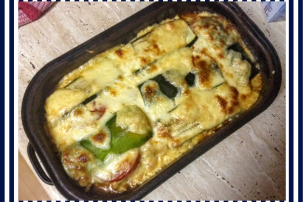 Zapečené cukety s kuracím mäsom, ryžou a paradajkami (fotorecept) - obrázok 9