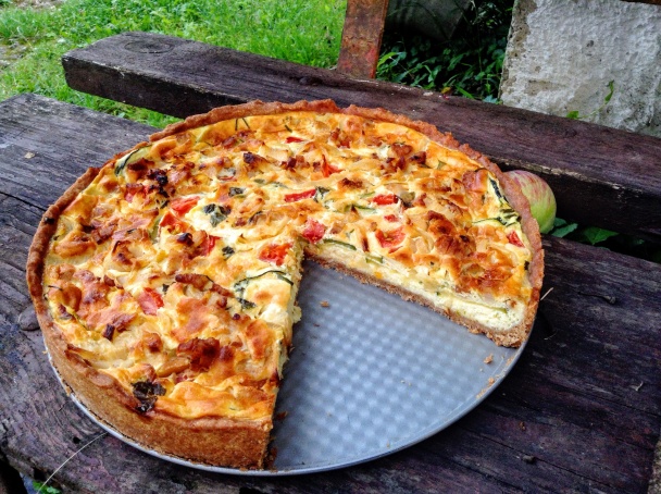 Slaný koláč s cuketou - obrázok 7