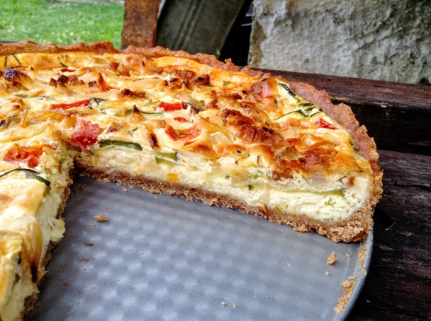 Slaný koláč s cuketou - obrázok 8