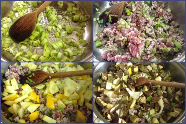 Zapekané patizóny s hubovo-mäsovou náplňou (fotorecept) - obrázok 2