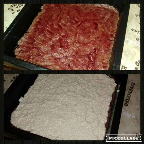 Tvarohovo-pudingový koláč s dvojakým cestom (fotorecept) - obrázok 3