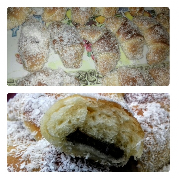 Rožky ako pavučinka obaľované v kokosovej múčke (fotorecept) - obrázok 5