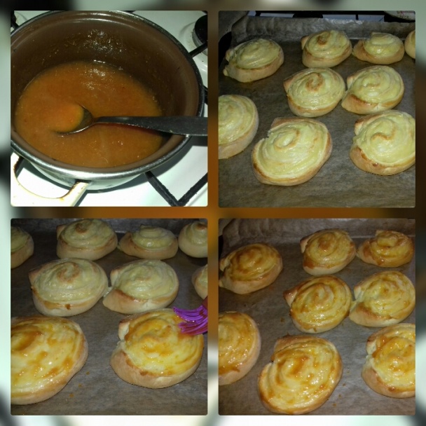 Pudingové slimáky pohladkané marhuľovým džemom (fotorecept) - obrázok 5