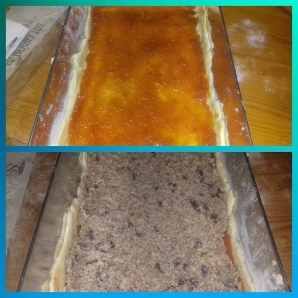 Hnetený orechový koláč s piškótou (fotorecept) - obrázok 4