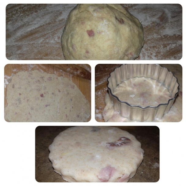 Slané zemiakové koláčiky s údeným (fotorecept) - obrázok 2