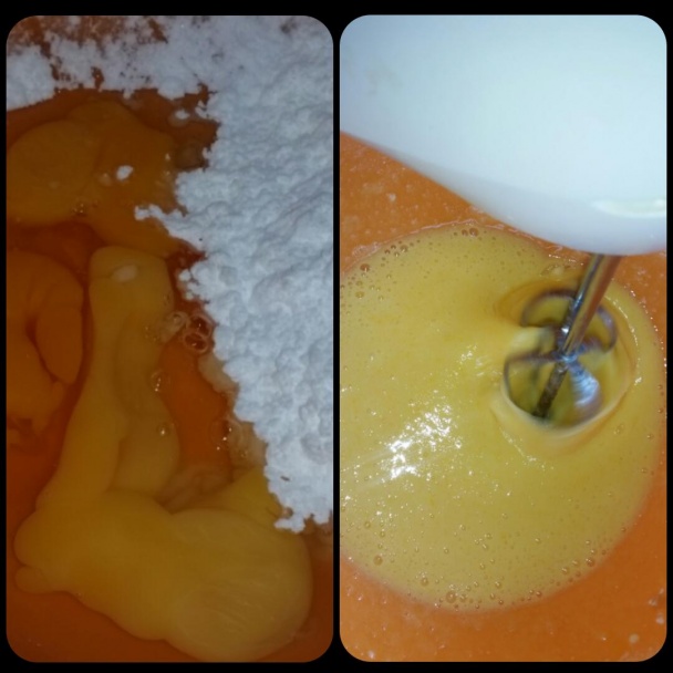 Jablkovo-orechový piškótový koláč  - obrázok 1