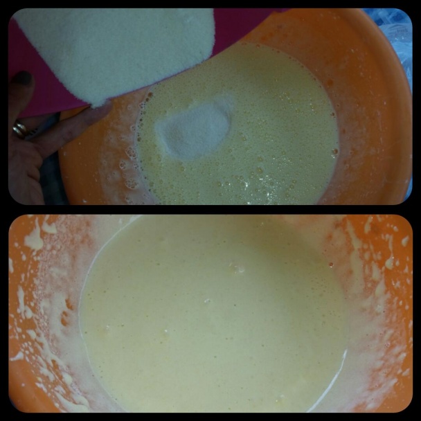 Jablkovo-orechový piškótový koláč  - obrázok 2