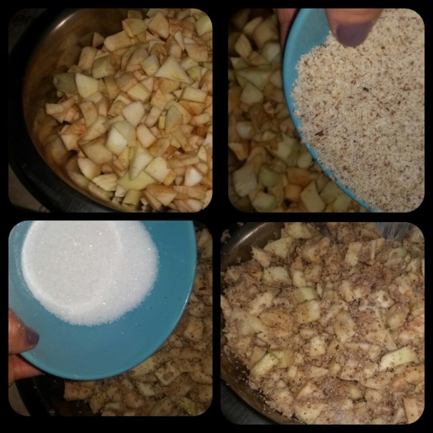 Jablkovo-orechový piškótový koláč  - obrázok 4