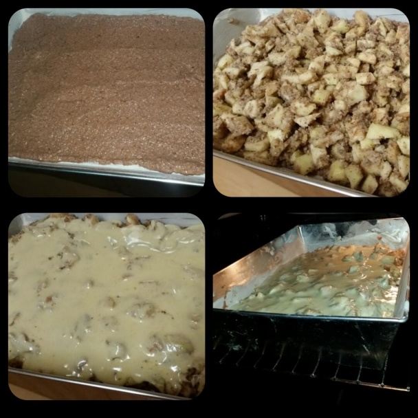 Jablkovo-orechový piškótový koláč  - obrázok 5