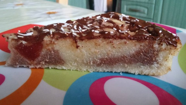 Koláčik s tvarohom a lekvárom - obrázok 3