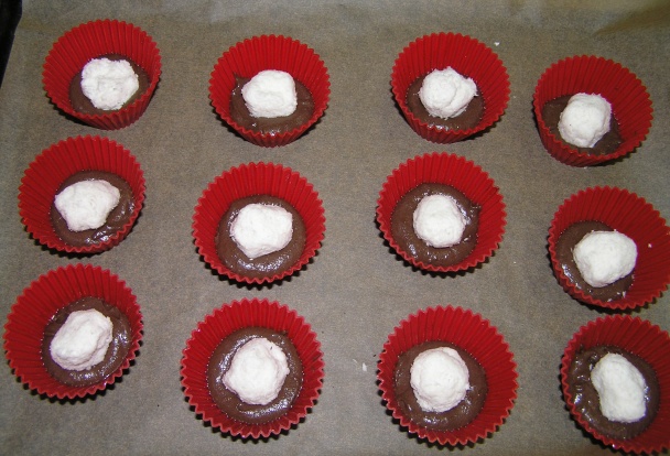 Muffiny s kokosovo-tvarohovou plnkou (fotorecept) - obrázok 3