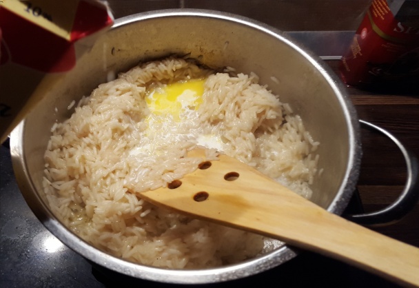 Maslové rizoto s krevetami a hubami na víne (fotorecept) - obrázok 7