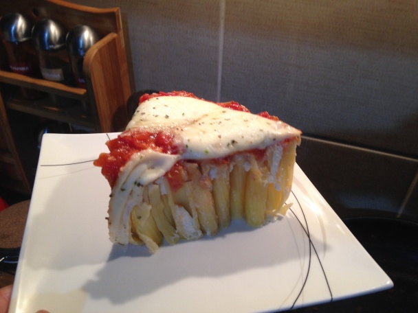 Slaný koláč z rigatoni a.k.a. Rigatoni Pie (fotorecept) - obrázok 6