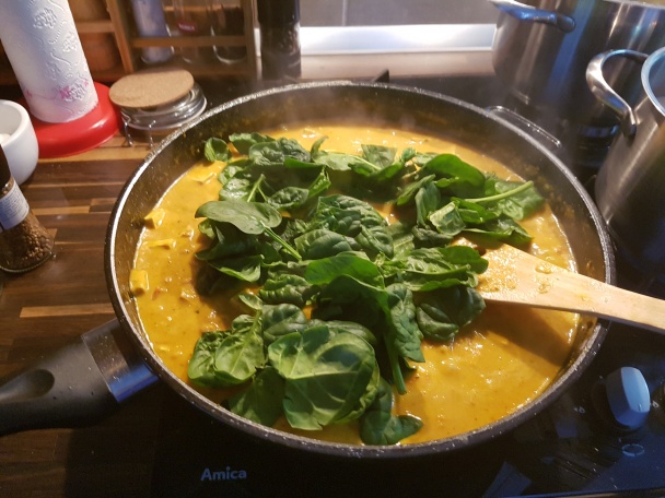 Tofu karí s cícerom a špenátom (fotorecept) - obrázok 6