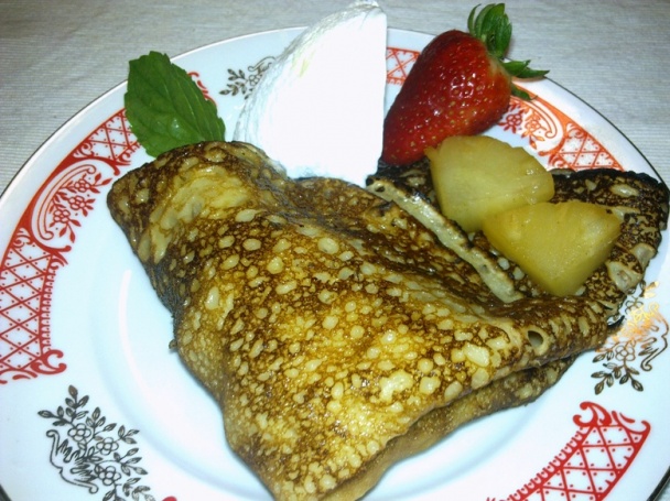 Dezert crêpes flambé - flambované palacinky (fotorecept) - obrázok 12