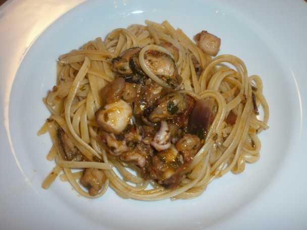 Linguine s morskými plodmi  - obrázok 3