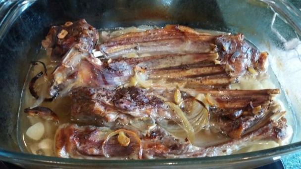 Pečené diviačie rebrá so zemiakmi (fotorecept) - obrázok 3