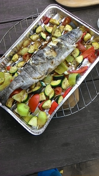 Pstruhy s grilovanou zeleninou - obrázok 3