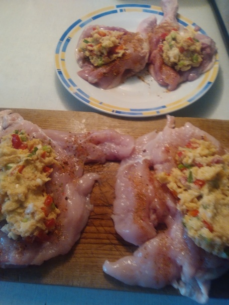 Pečené plnené kuracie prsia a stehná (fotorecept) - obrázok 3