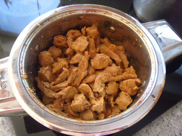 Sójové mäso na špagety - obrázok 3