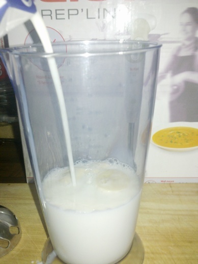 Dvojfarebný banánový koktail (fotorecept)  - obrázok 2