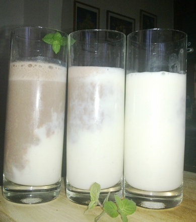 Dvojfarebný banánový koktail (fotorecept)  - obrázok 6