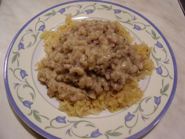 Pečienkové halušky s kapustou (fotorecept) - obrázok 11