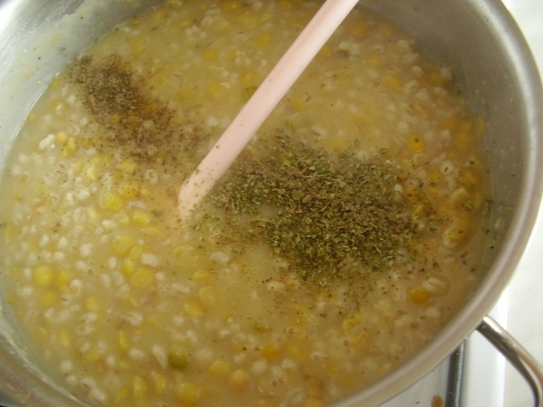 Krúpovo-hrachová kaša s kuracími srdiečkami - fotorecept - obrázok 12