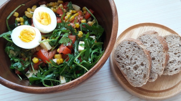 Rukolový šalát s praženými mandľami (fotorecept) - obrázok 3