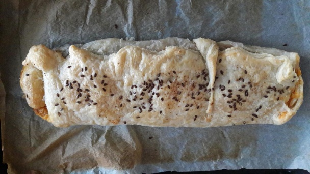 Šampiňónovo-mrkvový závin so špenátovými listami (fotorecept) - obrázok 5