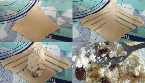 Tvarohové zapletané koláčiky (fotorecept) - obrázok 2