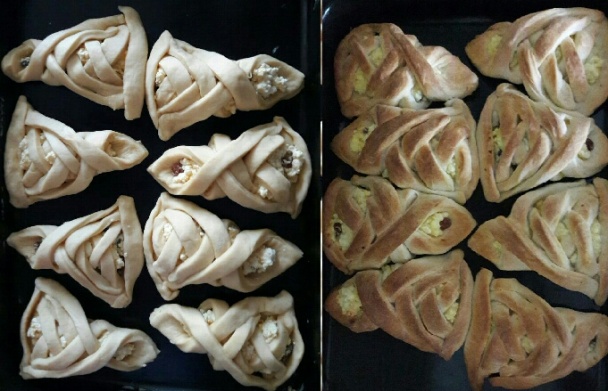 Tvarohové zapletané koláčiky (fotorecept) - obrázok 4