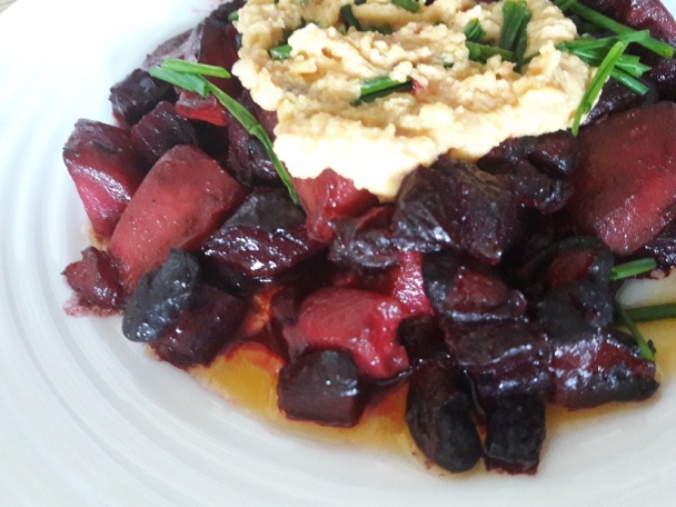 Cvikla, zemiaky a červená fazuľa na plechu - obrázok 2