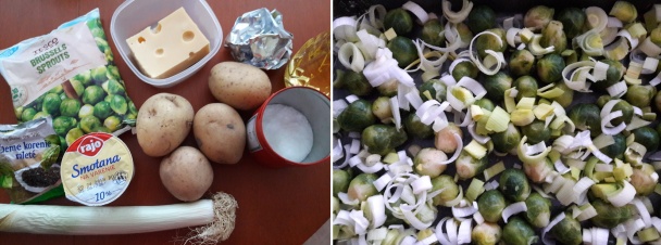 Zapečený ružičkový kel so strúhanými zemiakmi (fotorecept) - obrázok 1