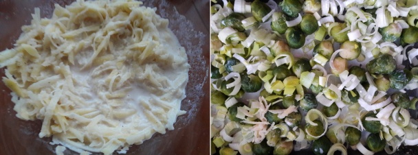 Zapečený ružičkový kel so strúhanými zemiakmi (fotorecept) - obrázok 2