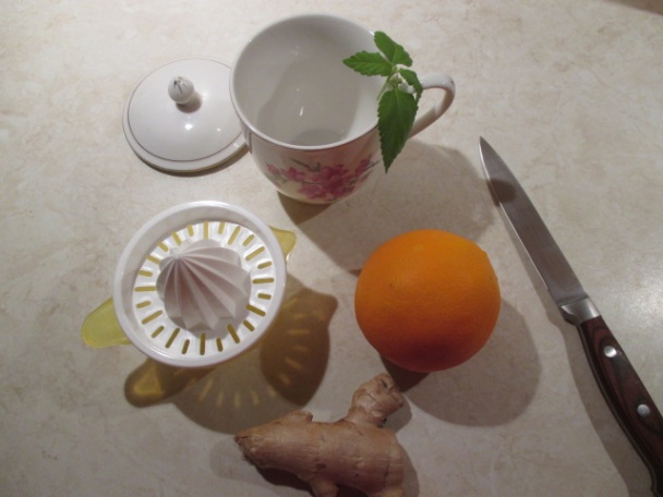 Zázvorový čajík s pomarančom (fotorecept) - obrázok 1