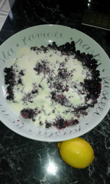 Čučoriedkový cheesecake rez s posýpkou (fotorecept) - obrázok 6
