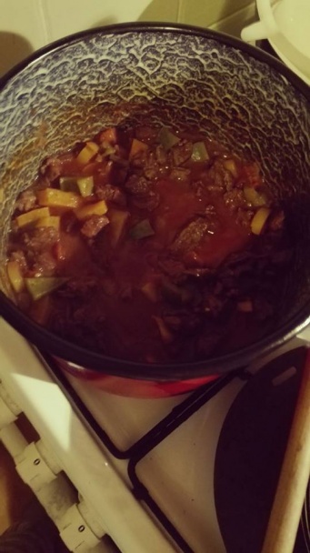 Maďarský guláš s medom a na víne (fotorecept) - obrázok 5