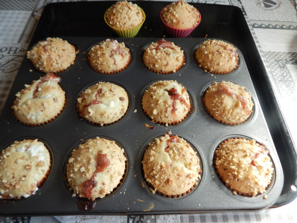 Hrnčekové muffiny s chuťou moravských koláčov (fotorecept) - obrázok 6