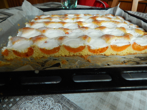 Marhuľový koláč s kyslou smotanou (fotorecept) - obrázok 4