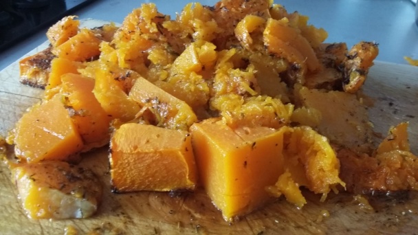 Krémová polievka z pečenej tekvice (fotorecept) - obrázok 4