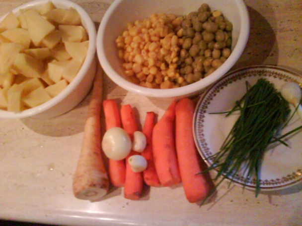 Jarná polievka s kukuricou.(fotorecept) - obrázok 1