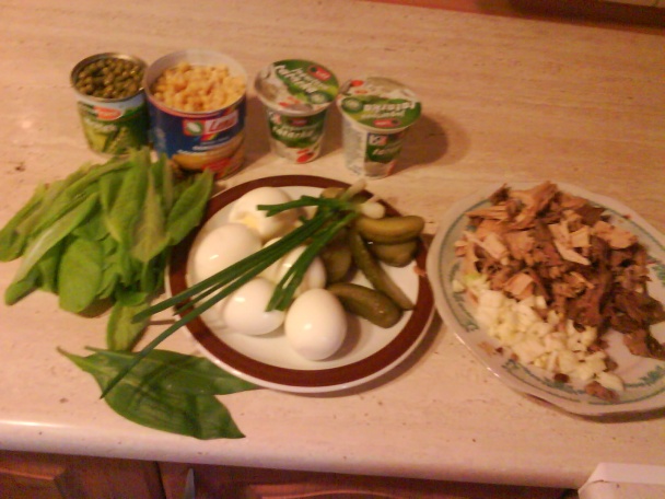 Kurací zelený šalát (fotorecept) - obrázok 1