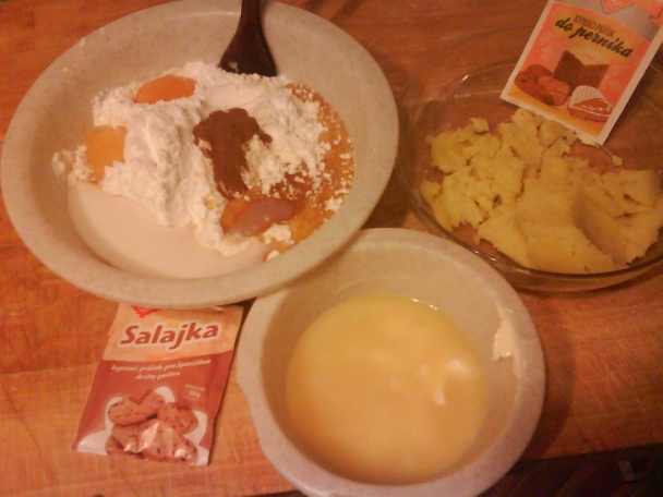 Zemiakový medovník plnený lekvárom (fotorecept) - obrázok 1