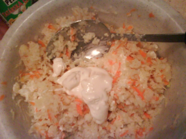 Falošná treska z karfiolu,alebo šalát. (fotorecept) - obrázok 3